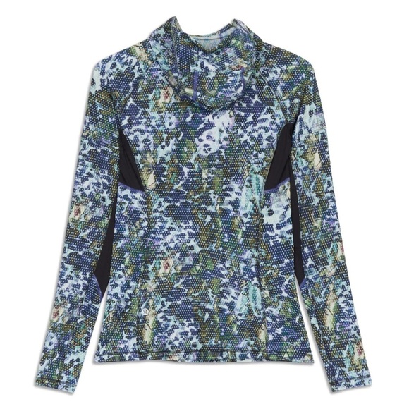 Lululemon- Multicolored Polka Dot Hooded Longsleeve Runbeam Pullover Jacket - Picture 1 of 9